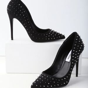 Steve Madden Black Studded Stiletto Heels